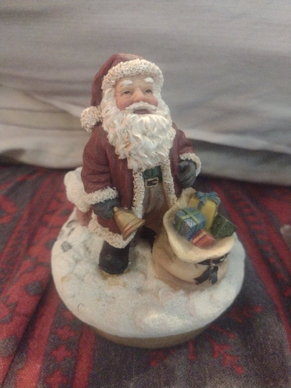 1999 Our America Gift Holiday Candle Topper Santa Claus Topper